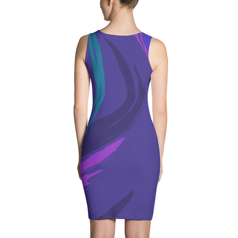 Purple-scape Cut & Sew Dress